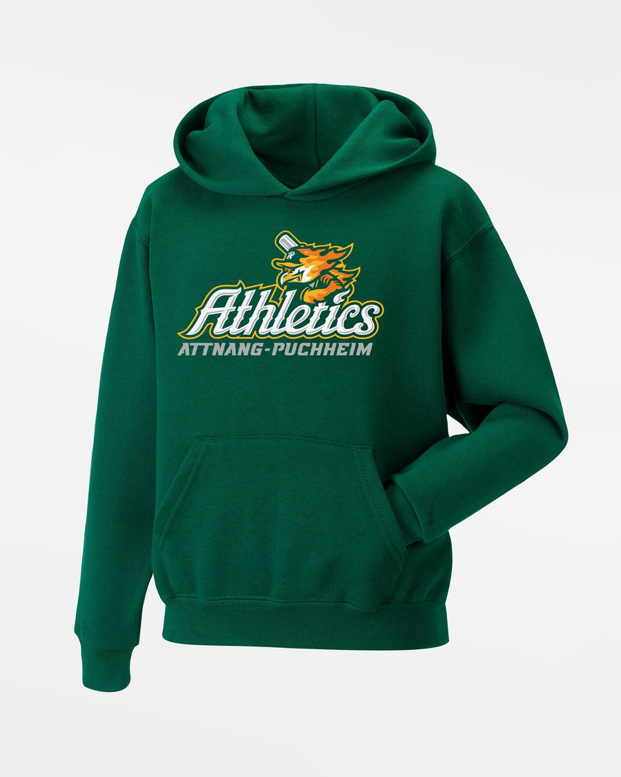 Russell Kids Basic Hoodie "Attnang-Athletics", Primary Logo, dunkelgrün-DIAMOND PRIDE