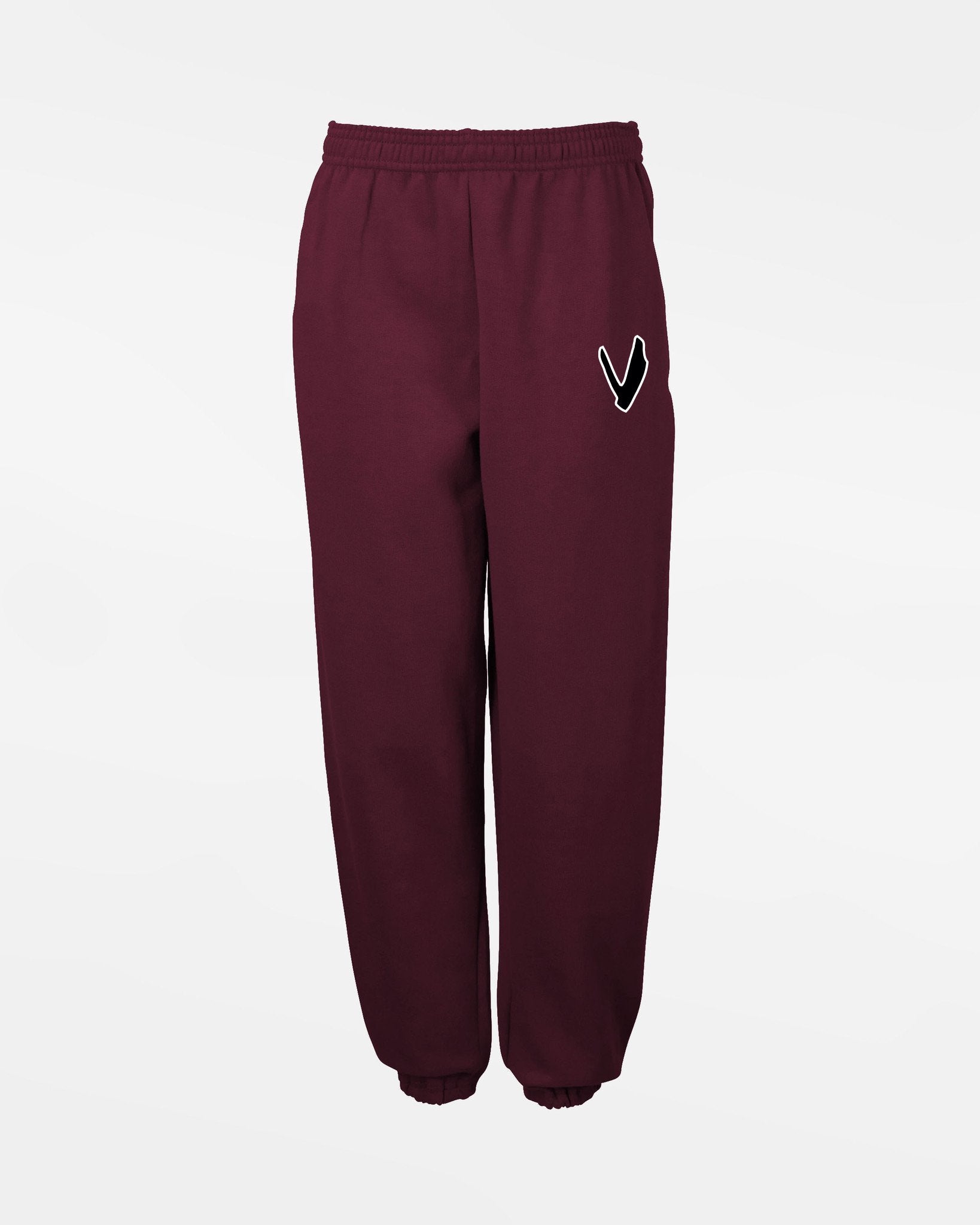 Russell Kids Basic Sweatpants mit Seitentaschen "Wesseling Vermins", V, maroon-rot-DIAMOND PRIDE
