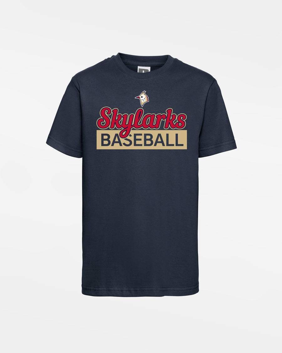 Russell Kids Basic T-Shirt "Berlin Skylarks", U-10 / U-12 / 2025, Baseball, navy blau - SONDERPREIS-DIAMOND PRIDE