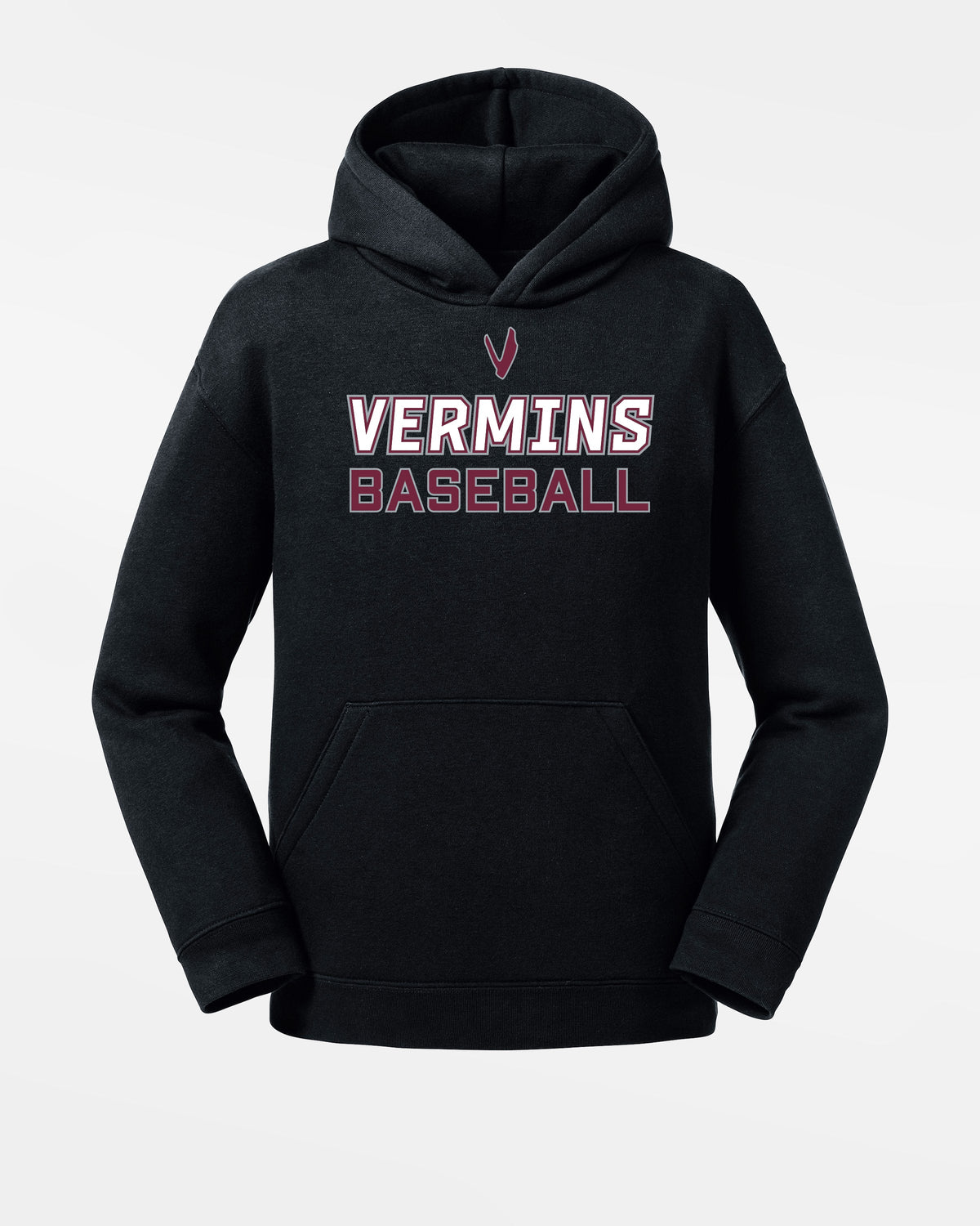 Russell Kids Premium Heavy Hoodie "Wesseling Vermins", Baseball, schwarz