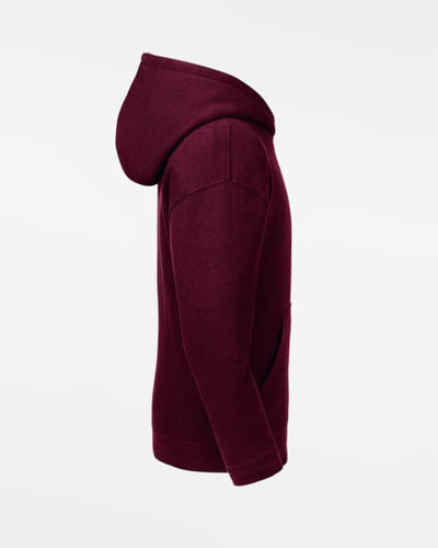 Russell Kids Premium Heavy Zip-Hoodie, "Berlin Flamingos", Crest Baseball, burgundy-DIAMOND PRIDE