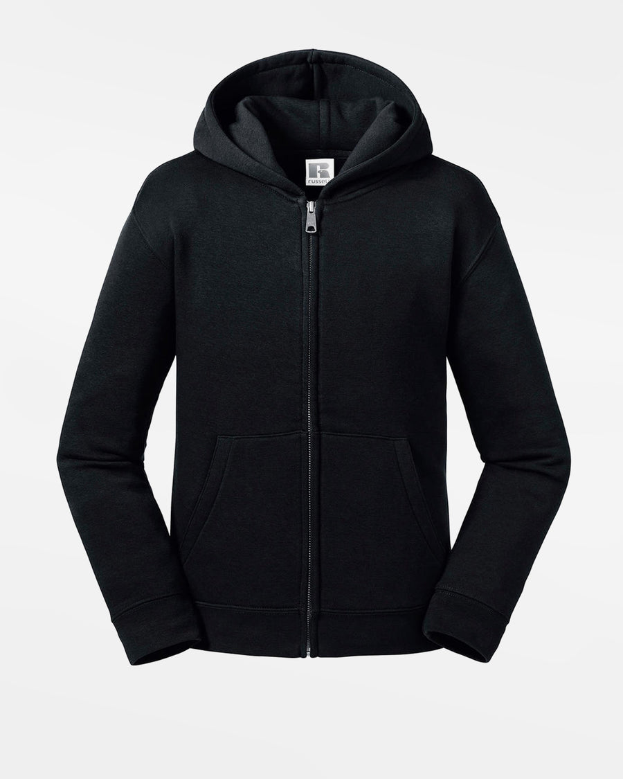Russell Kids Premium Heavy Zip-Hoodie "Hard Bulls", schwarz-DIAMOND PRIDE