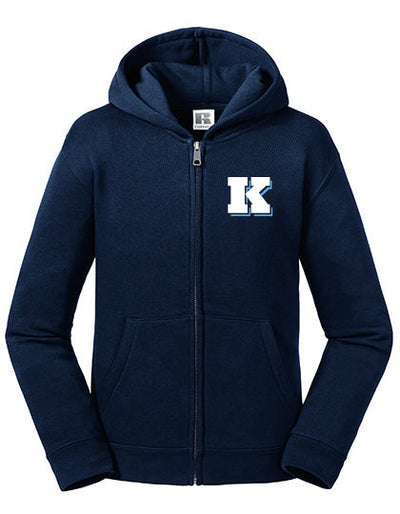 Russell Kids Premium Heavy Zip-Hoodie "Kiel Seahawks", K, navy blau-DIAMOND PRIDE