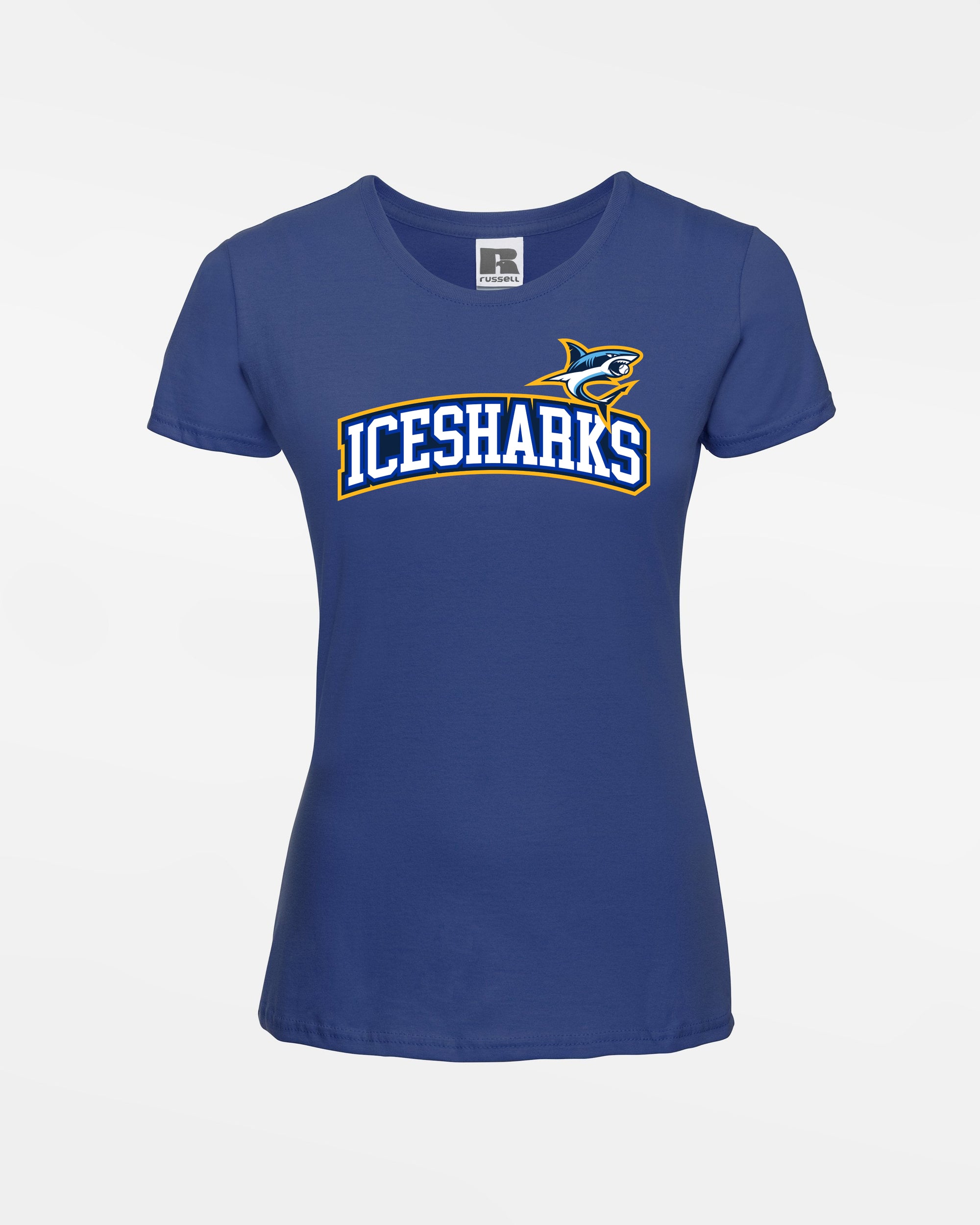 Russell Ladies Basic T-Shirt "Altdorf Icesharks", Script & Shark, royal blau-DIAMOND PRIDE