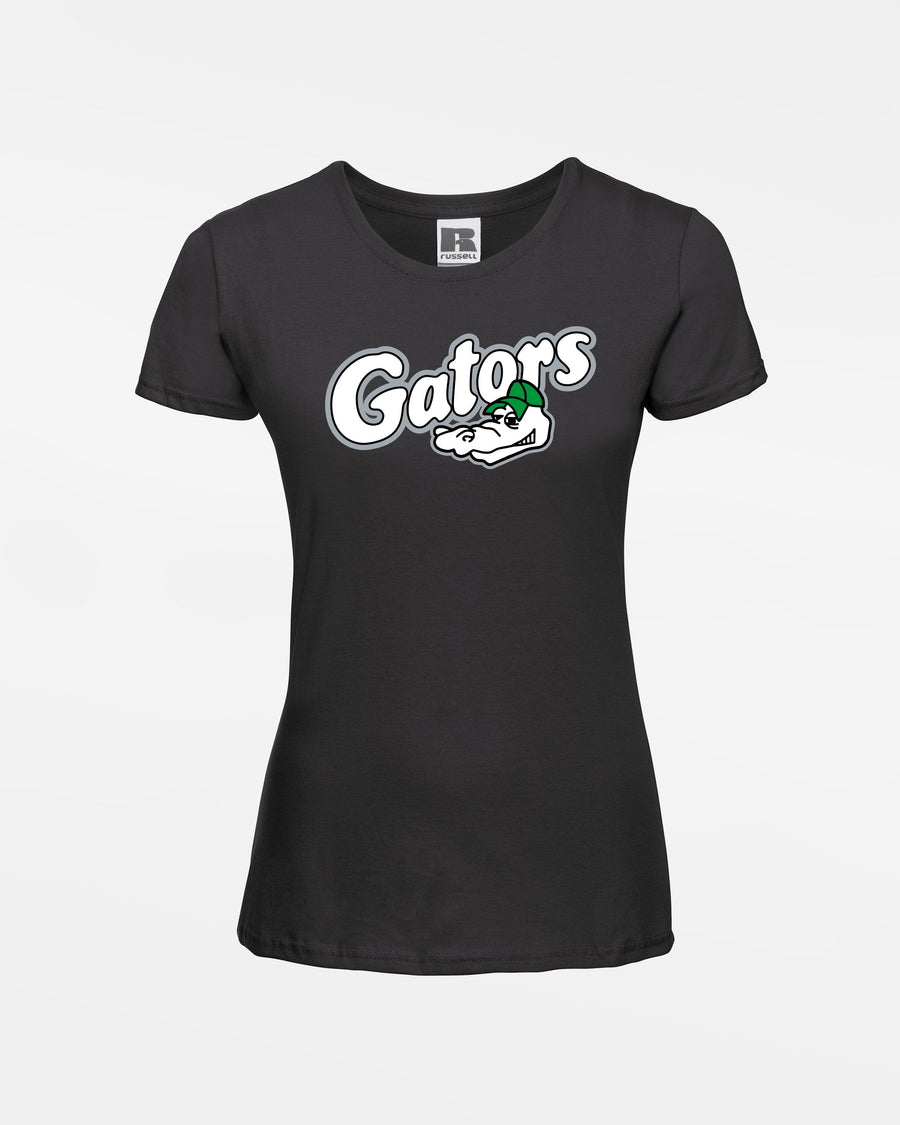 Russell Ladies Basic T-Shirt "Augsburg Gators", Gators & Head, schwarz-DIAMOND PRIDE