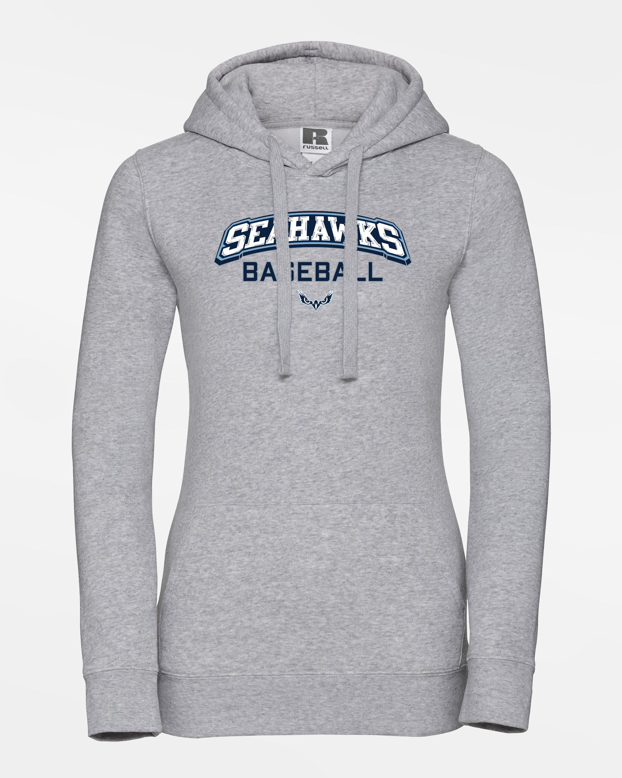 Russell Ladies Premium Heavy Hoodie "Kiel Seahawks", Baseball & Eyes, heather grau-DIAMOND PRIDE