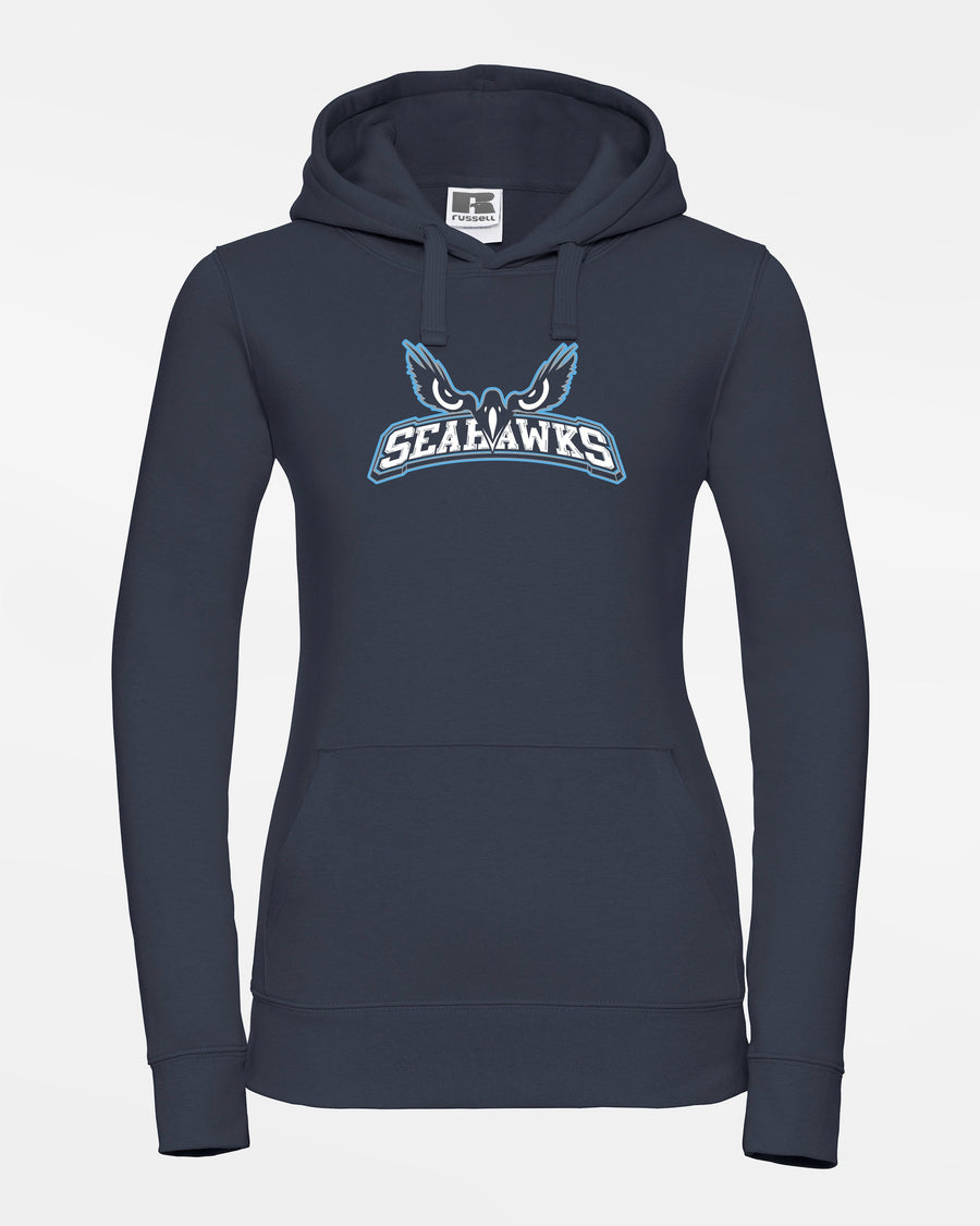 Russell Ladies Premium Heavy Hoodie "Kiel Seahawks", Eyes & Script, navy blau-DIAMOND PRIDE