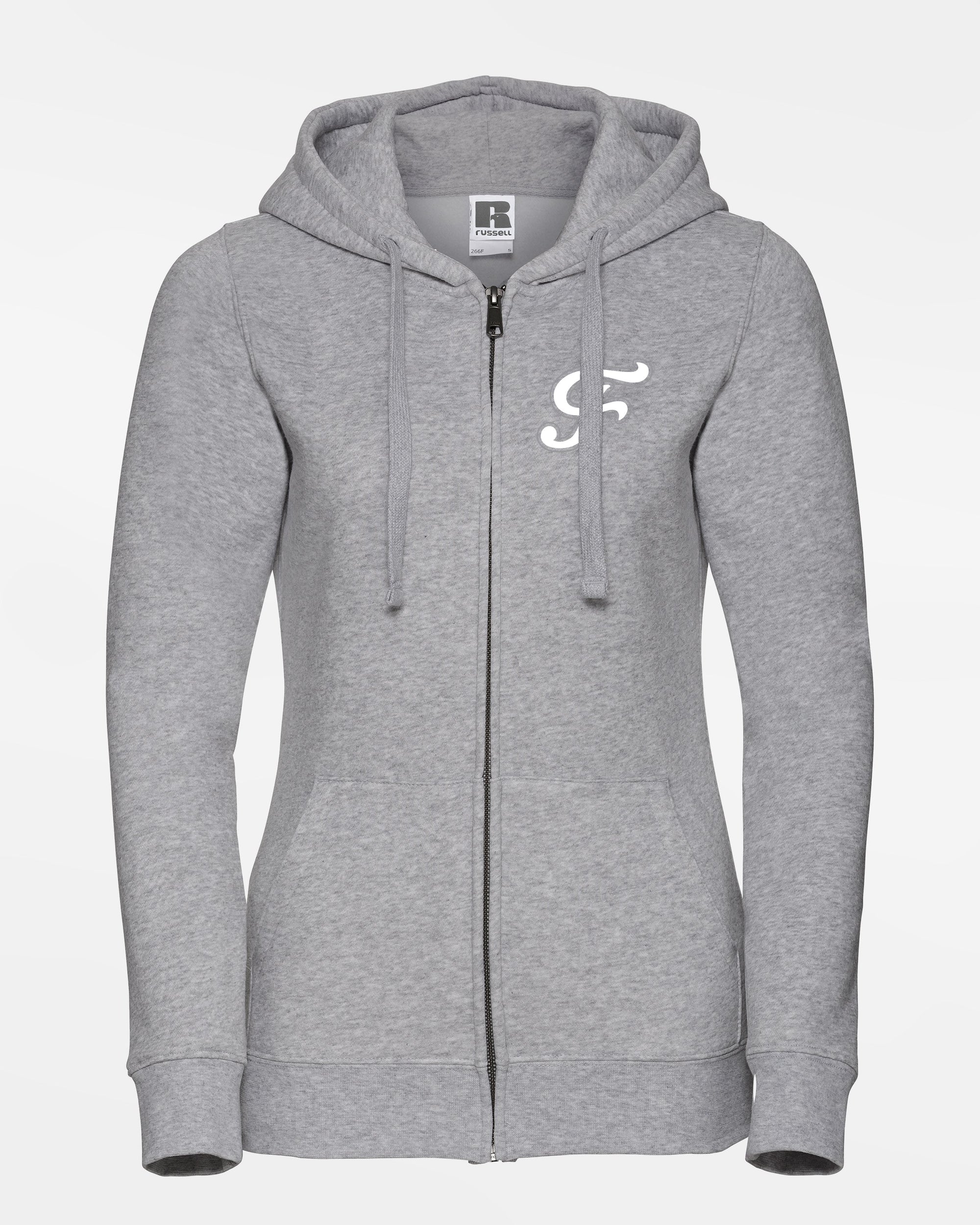 Russell Ladies Premium Heavy Zip-Hoodie "Freising Grizzlies", F, heather grau-DIAMOND PRIDE