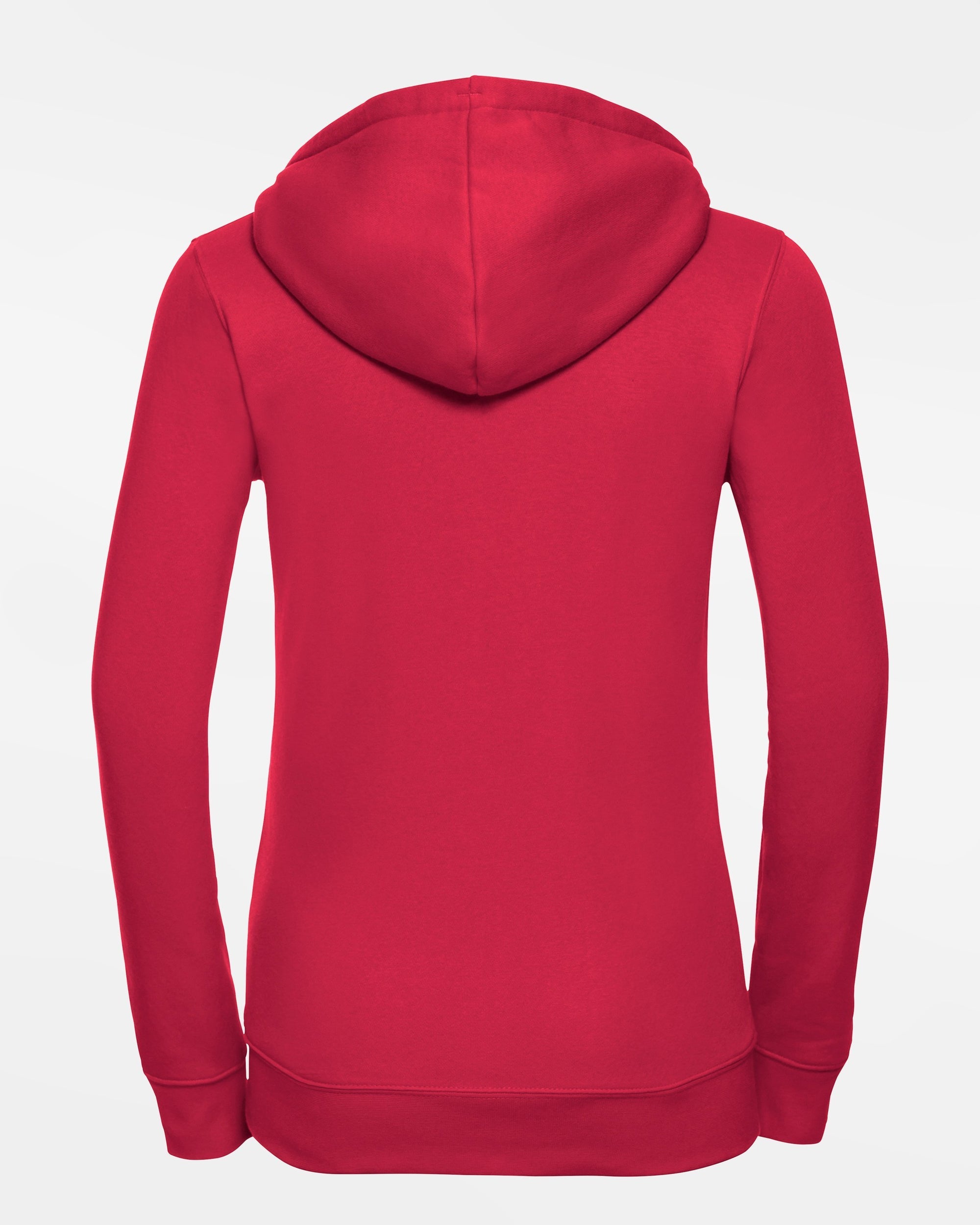 Russell Ladies Premium Heavy Zip-Hoodie "Gauting Indians", Logo, rot-DIAMOND PRIDE