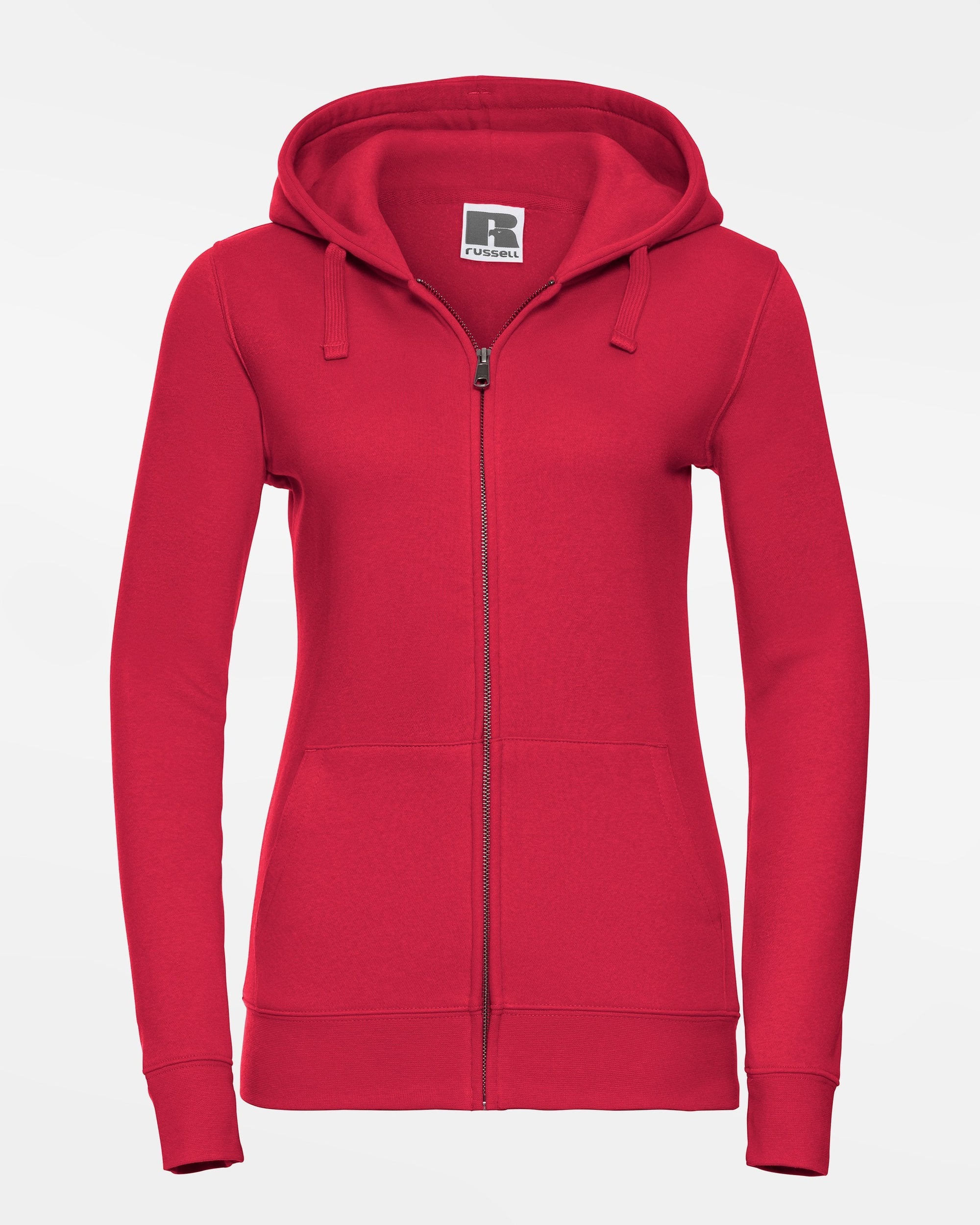 Russell Ladies Premium Heavy Zip-Hoodie "Hard Bulls", rot-DIAMOND PRIDE