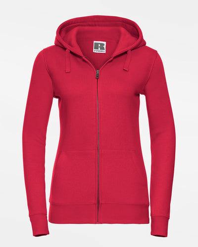 Russell Ladies Premium Heavy Zip-Hoodie "Hard Bulls", rot-DIAMOND PRIDE