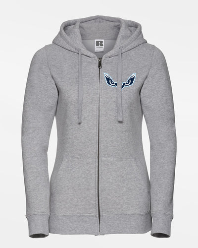 Russell Ladies Premium Heavy Zip-Hoodie "Kiel Seahawks", Eyes, heather grau-DIAMOND PRIDE