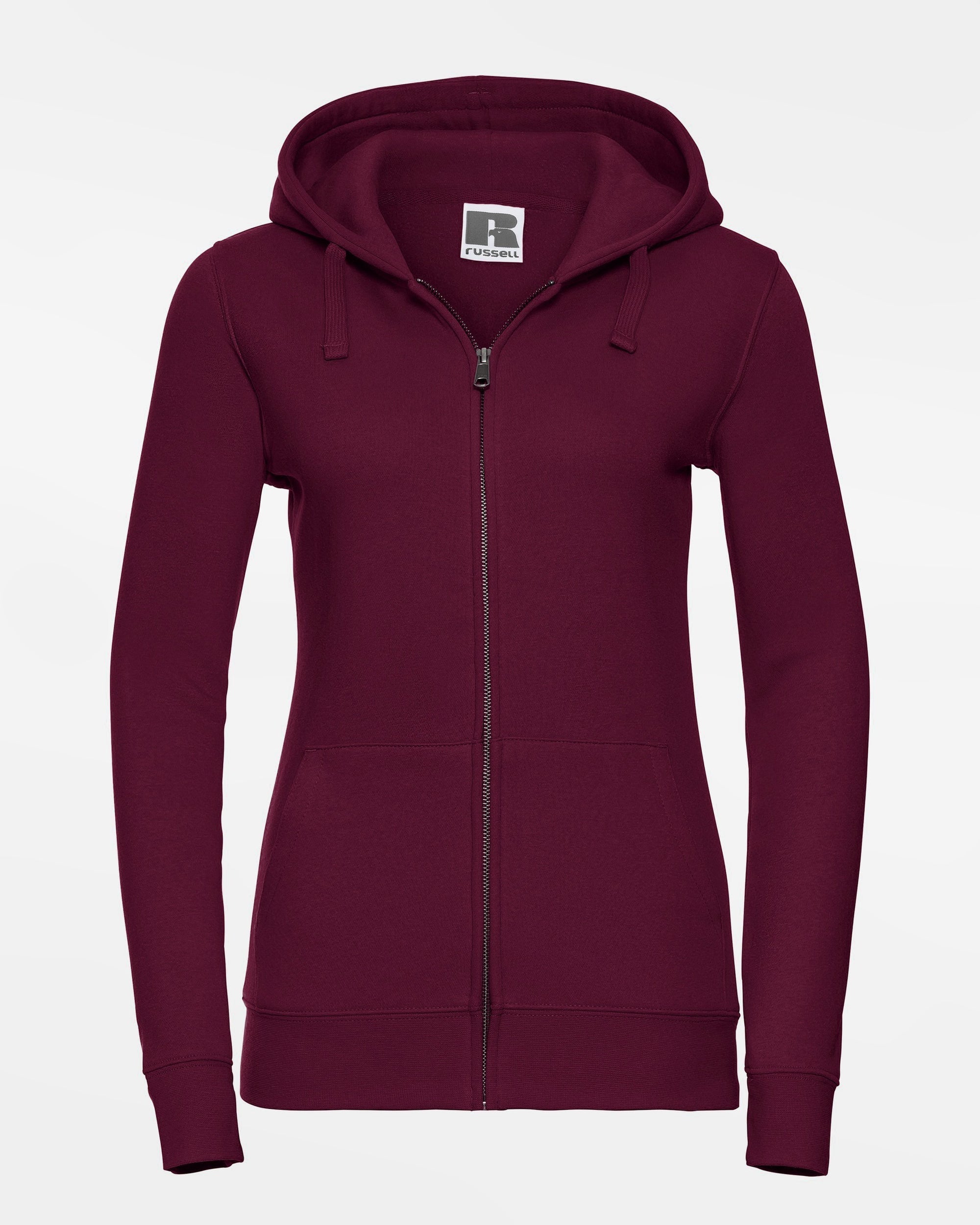 Russell Ladies Premium Heavy Zip-Hoodie, maroon rot-DIAMOND PRIDE