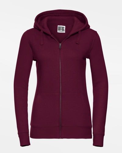 Russell Ladies Premium Heavy Zip-Hoodie, maroon rot-DIAMOND PRIDE