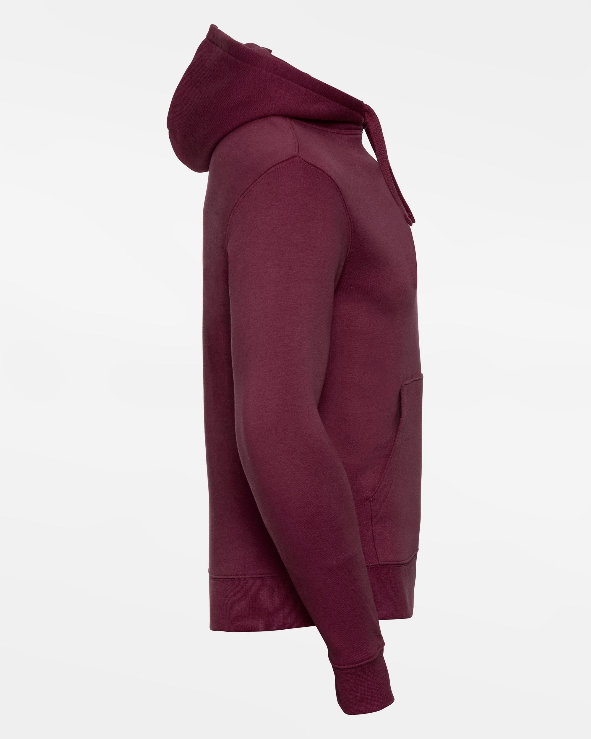 Russell Premium Heavy Hoodie, "Berlin Flamingos", Script, burgundy-DIAMOND PRIDE