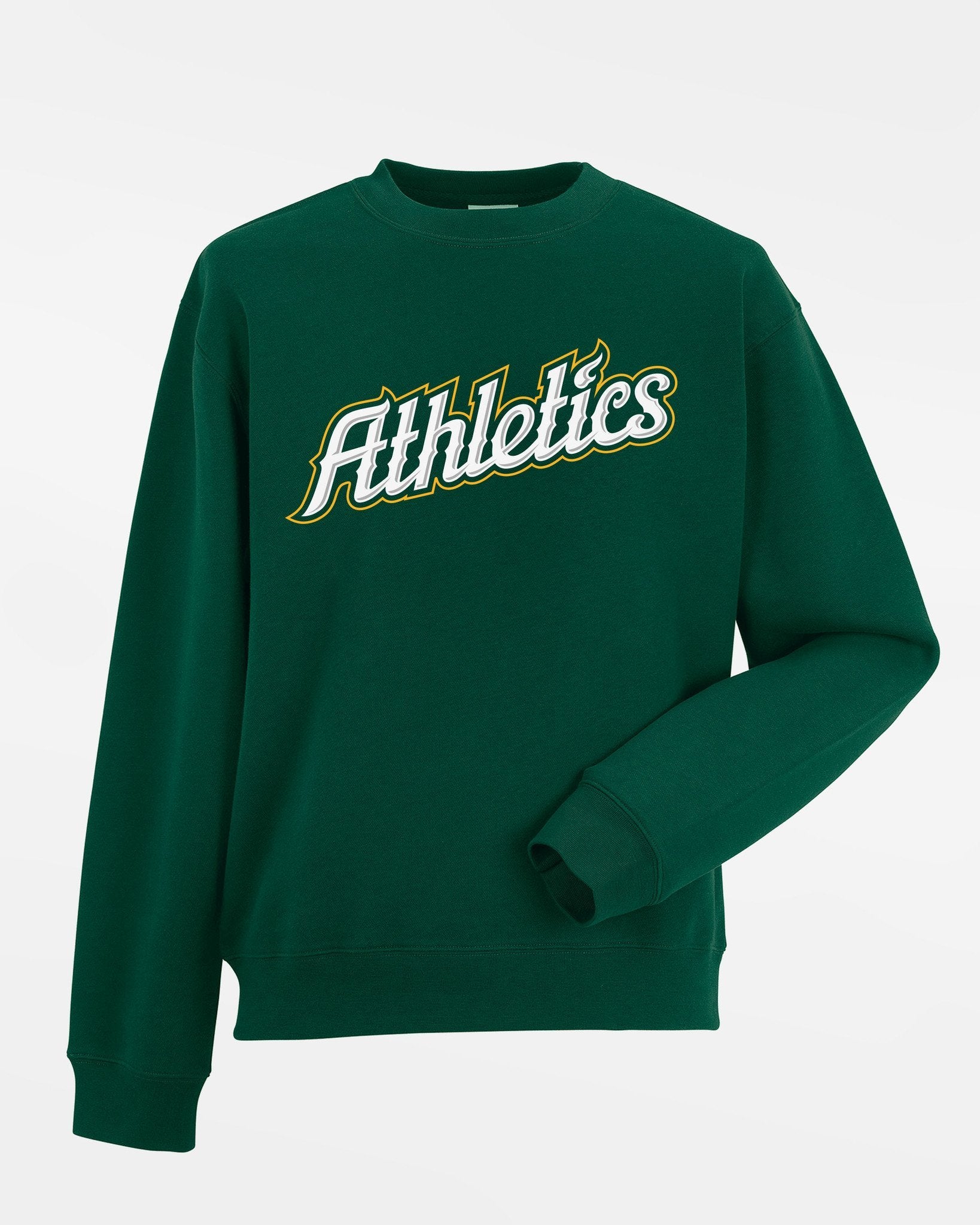 Russell Premium Heavy Sweater "Attnang Athletics", Script, dunkelgrün-DIAMOND PRIDE