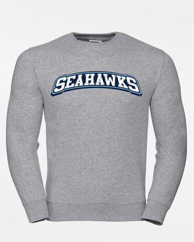 Russell Premium Heavy Sweater "Kiel Seahawks", Script, heather grau-DIAMOND PRIDE