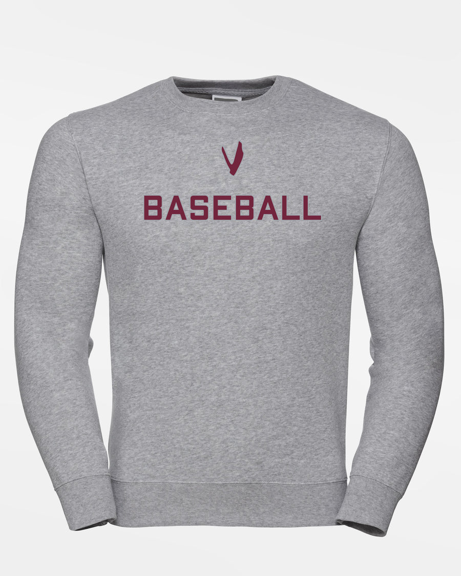 Russell Premium Heavy Sweater "Wesseling Vermins", V & Baseball, heather grau-DIAMOND PRIDE