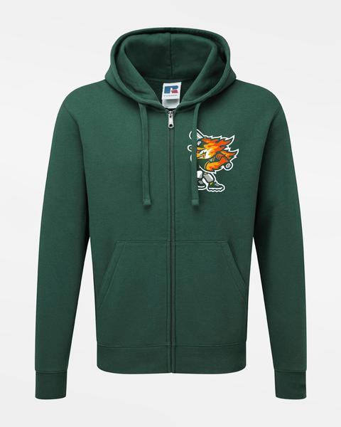 Russell Premium Heavy Zip-Hoodie "Attnang Athletics", Bird, dunkelgrün-DIAMOND PRIDE