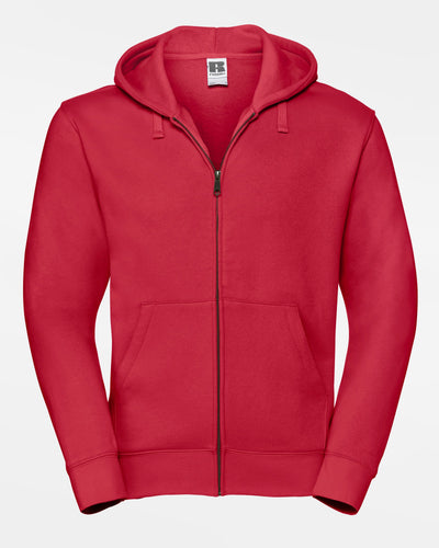 Russell Premium Heavy Zip-Hoodie "Hard Bulls", rot-DIAMOND PRIDE