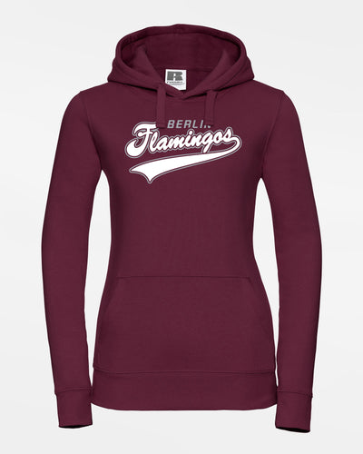 Russell Premium Ladies Heavy Hoodie, "Berlin Flamingos", Berlin Flamingos, burgundy-DIAMOND PRIDE