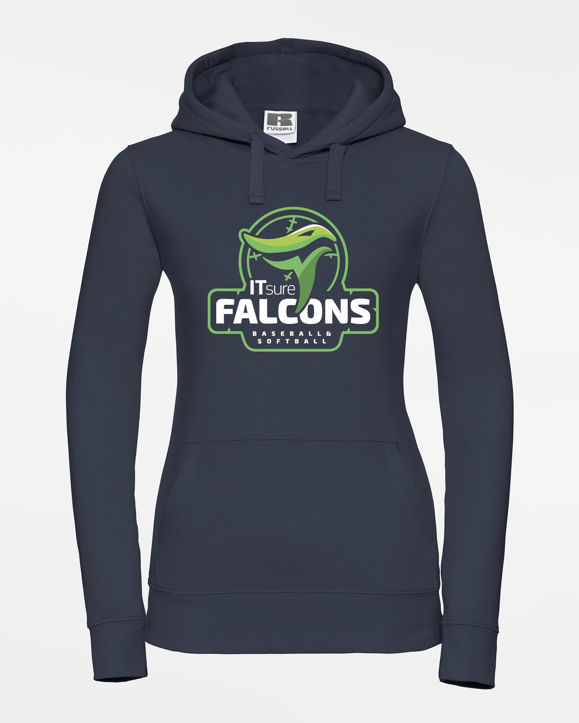 Russell Premium Ladies Heavy Hoodie "IT SURE FALCONS", navy blau-DIAMOND PRIDE