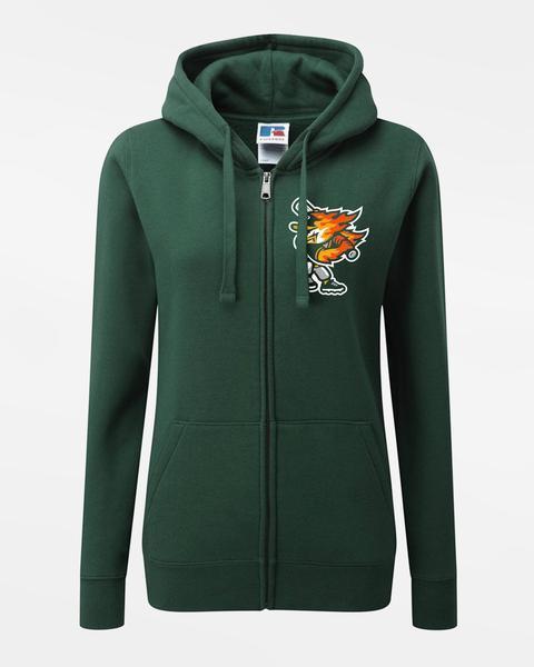 Russell Premium Ladies Heavy Zip-Hoodie "Attnang Athletics", Bird, dunkelgrün-DIAMOND PRIDE