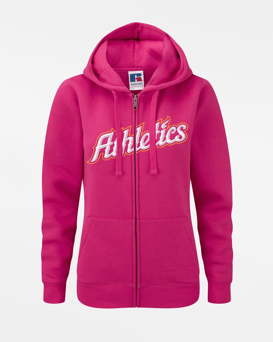 Russell Premium Ladies Heavy Zip-Hoodie "Attnang Athletics", Script, pink-DIAMOND PRIDE