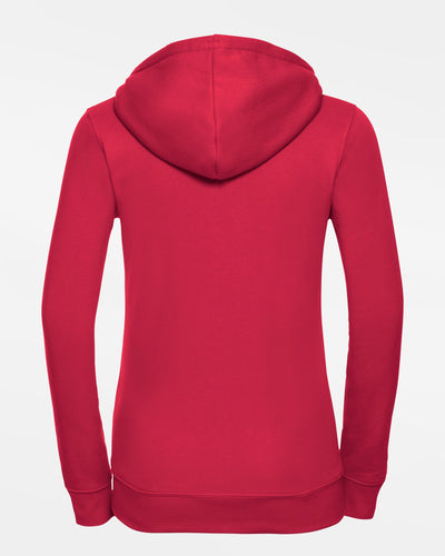 Russell Premium Ladies Heavy Zip-Hoodie "Gauting Indians", Logo, rot-DIAMOND PRIDE