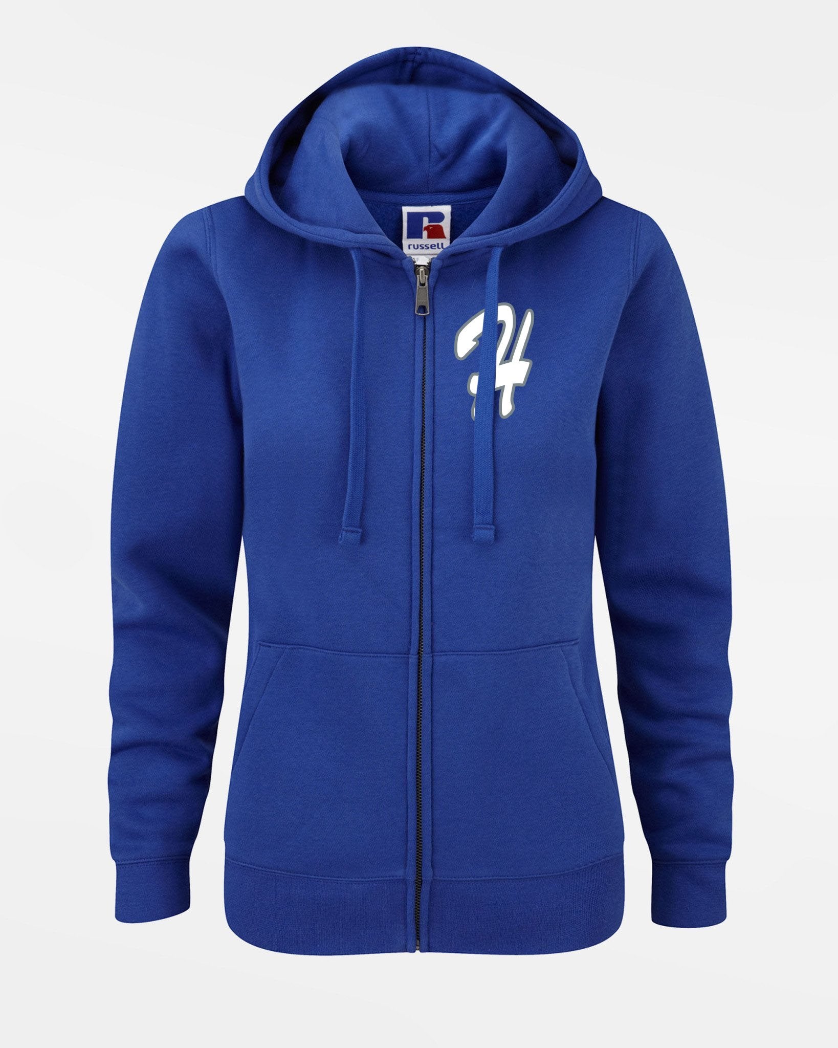 Russell Premium Ladies Heavy Zip-Hoodie "Gramastetten Highlanders", royal-blau-DIAMOND PRIDE