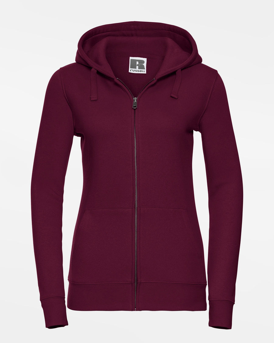 Russell Premium Ladies Heavy Zip-Hoodie, maroon rot-DIAMOND PRIDE