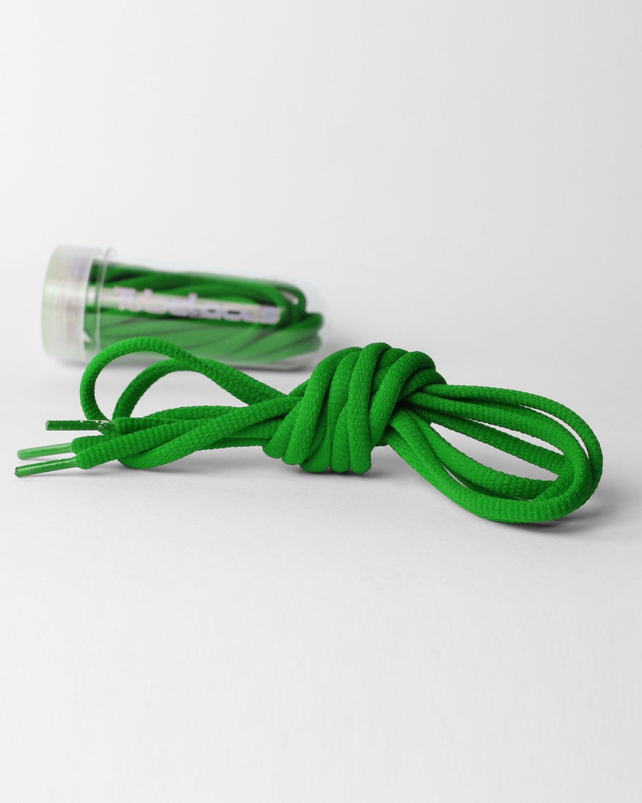 Tube Laces Padded, 130cm, kelly-grün-DIAMOND PRIDE