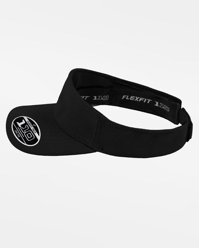Yupoong Flexfit Functional Visor "Laufer Wölfe", Wolf, schwarz-DIAMOND PRIDE