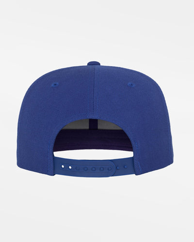 Yupoong Snapback Cap "Laufer Wölfe", Wolf, Street Edition, royal blau-DIAMOND PRIDE