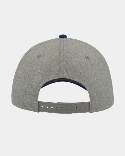 Diamond Pride Premium Contrast Snapback Cap, heather grau-royal blau-DIAMOND PRIDE