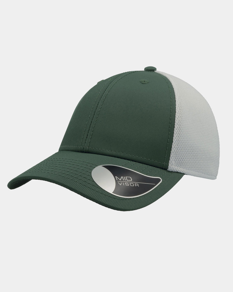 Diamond Pride Premium Contrast Strapback Cap, weiss-dunkelgrün-DIAMOND PRIDE