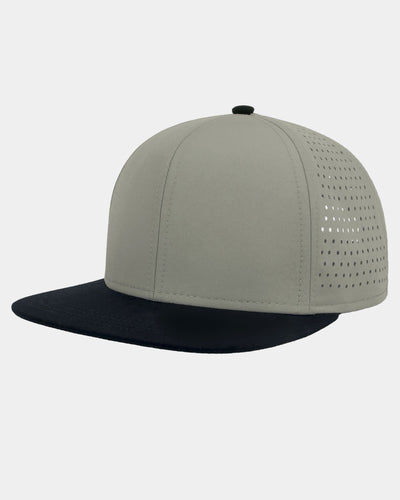 Diamond Pride Premium Light Snapback Cap, hellgrau-schwarz-DIAMOND PRIDE