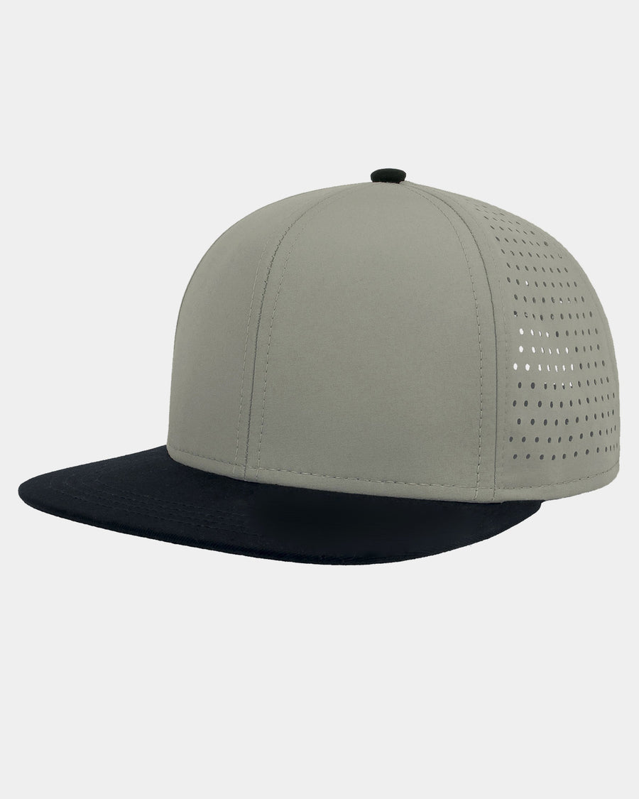 Diamond Pride Premium Light Snapback Cap, hellgrau-schwarz-DIAMOND PRIDE