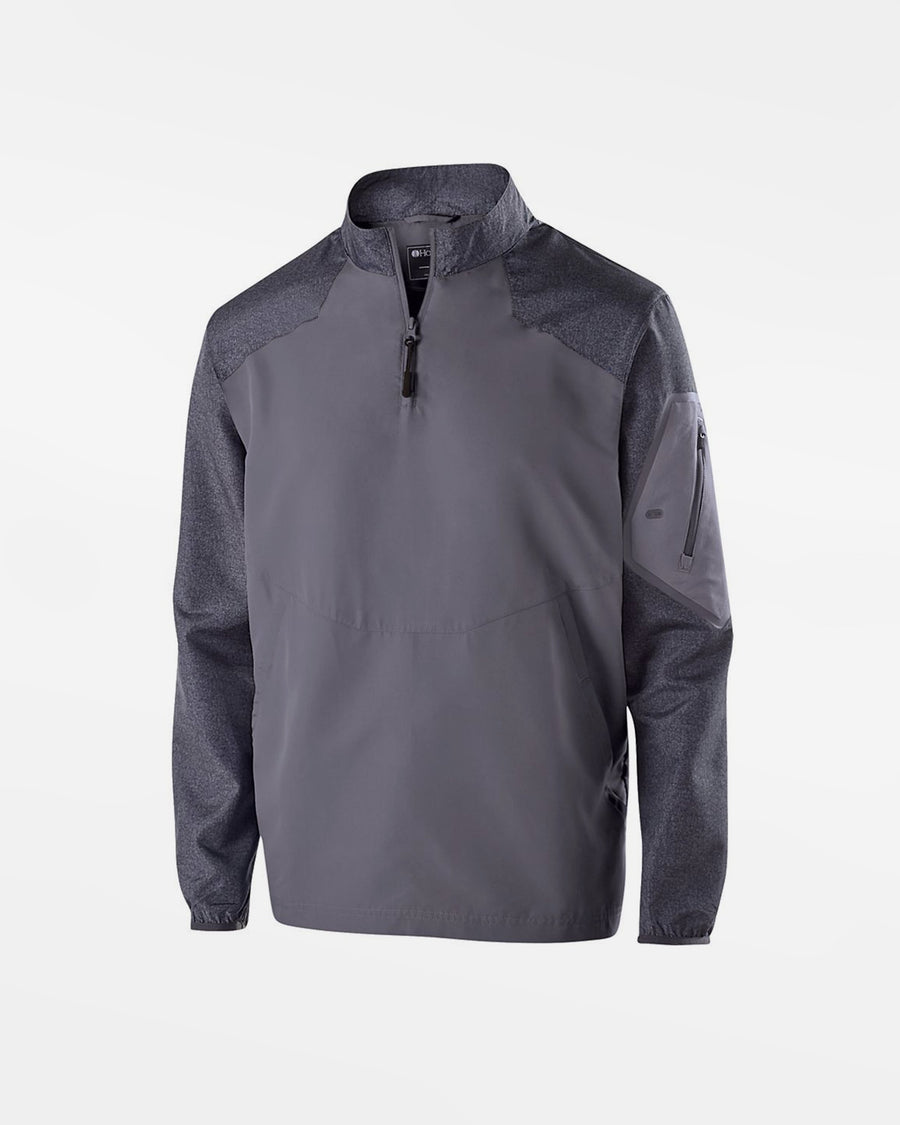 Holloway Kids Raider Warmup Longsleeve Pullover, dunkelgrau-grau-DIAMOND PRIDE