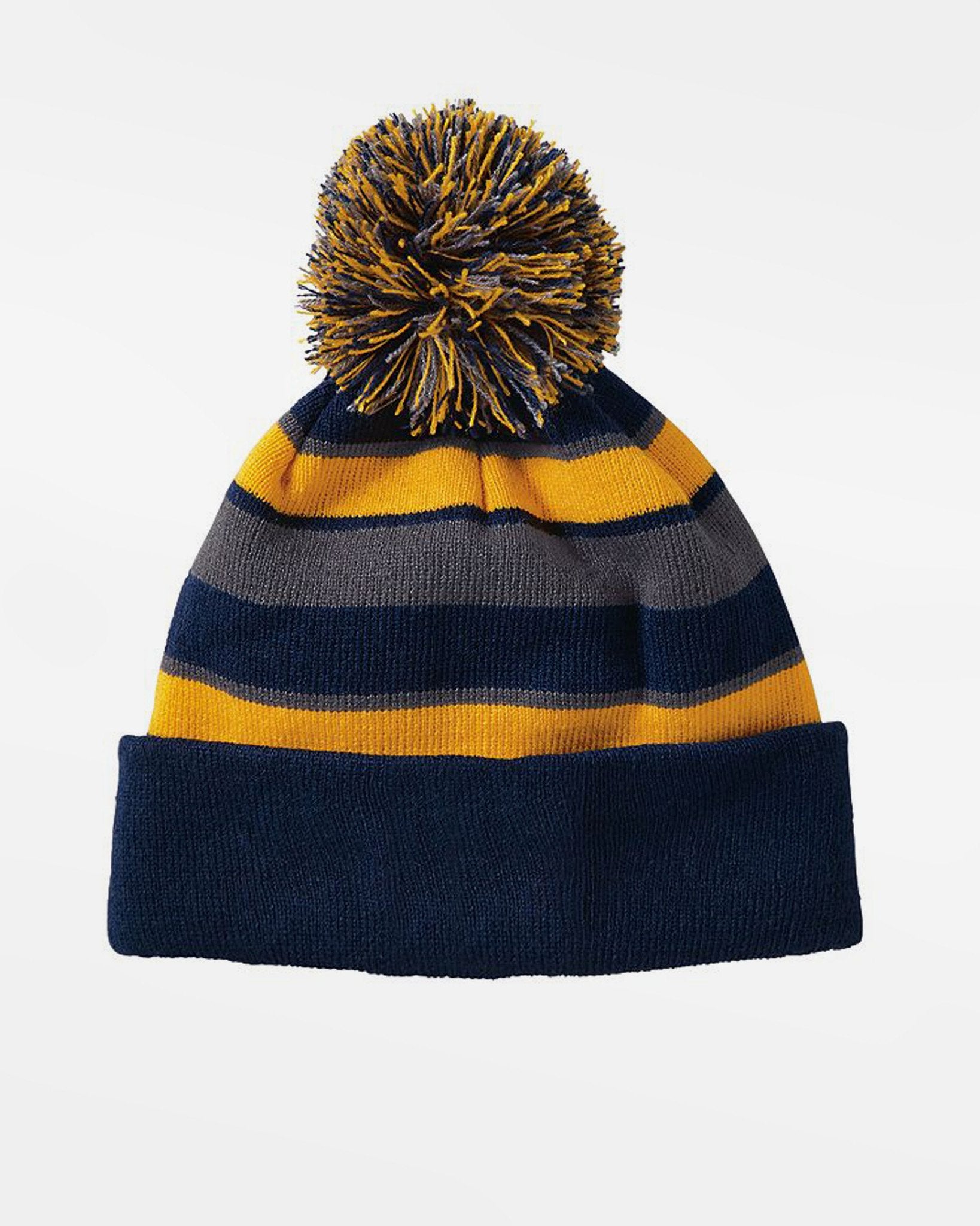 Holloway PomPom-Beanie, navy blau-gelb-grau-DIAMOND PRIDE