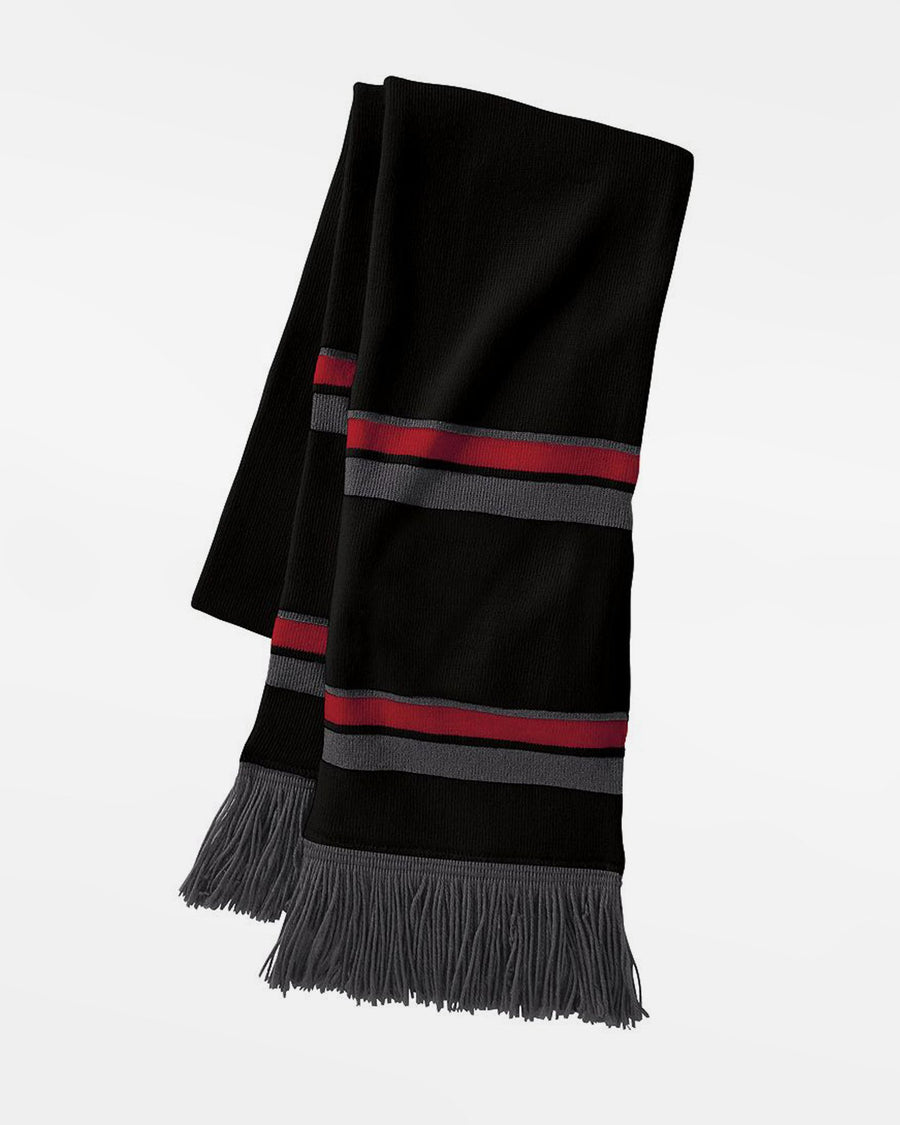 Holloway Streifen-Schal, schwarz-rot-grau-DIAMOND PRIDE