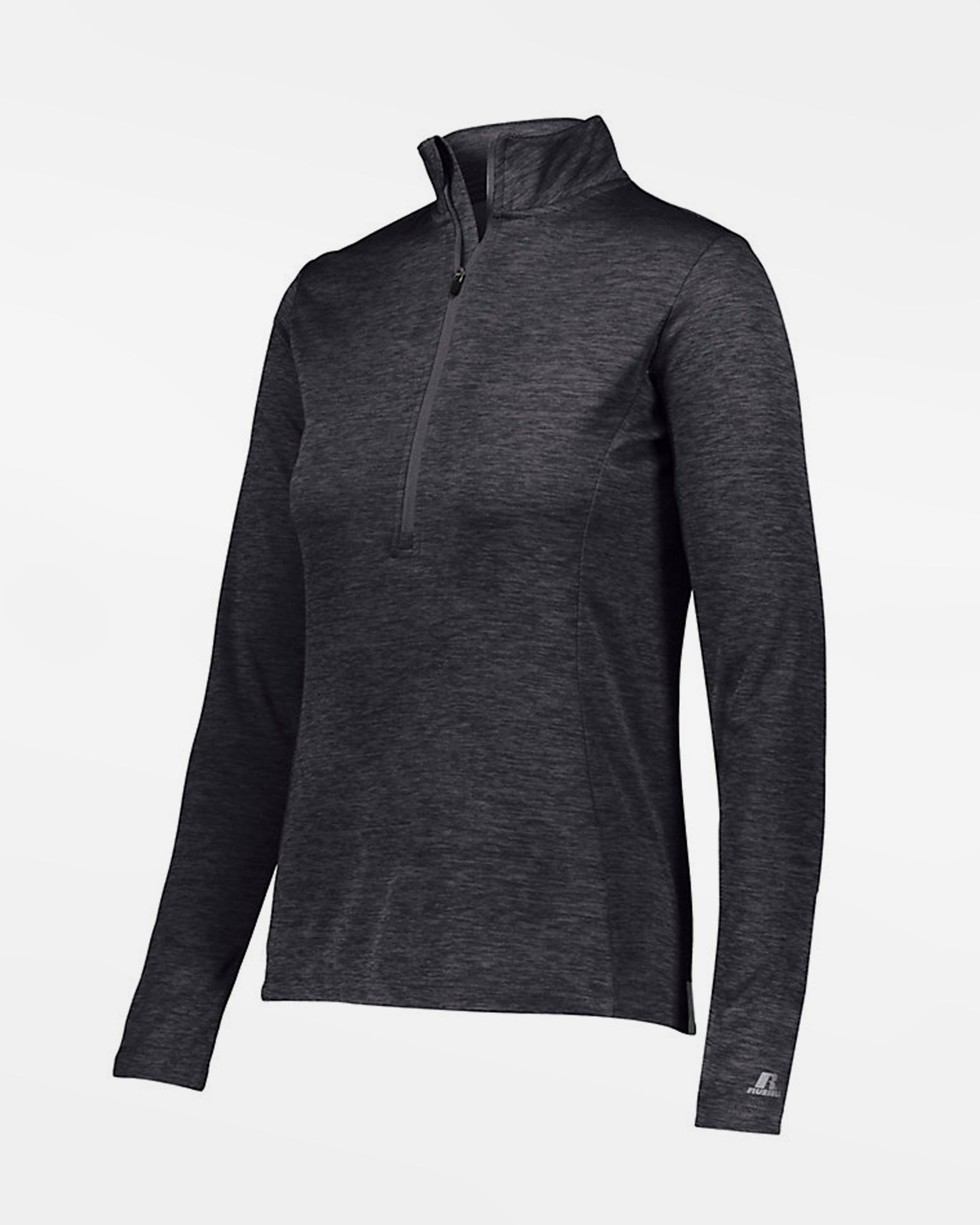 Russell Athletic Dri-Power Ladies Lightweight 1/4-Zip Pullover, heather dunkelgrau-DIAMOND PRIDE