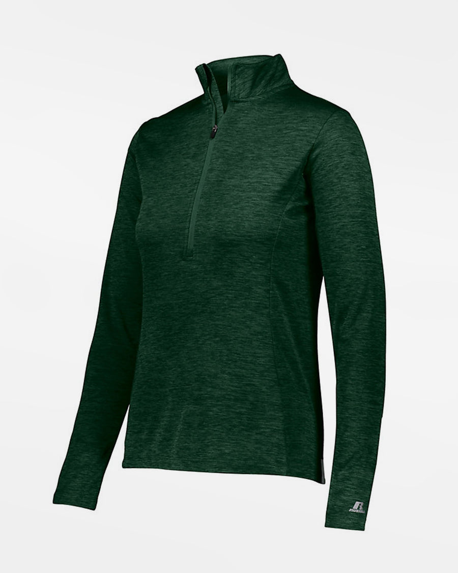 Russell Athletic Dri-Power Ladies Lightweight 1/4-Zip Pullover, heather dunkelgrün-DIAMOND PRIDE
