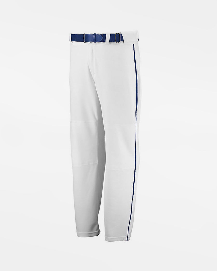 Russell Athletic Kids Piped Baseball Pant "Open Bottom", Weiss/Royal Blau-DIAMOND PRIDE