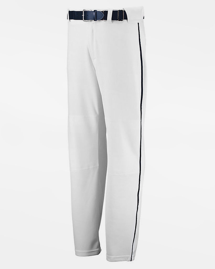 Russell Athletic Piped Baseball Pant "Open Bottom", Weiss/Navy Blau-DIAMOND PRIDE
