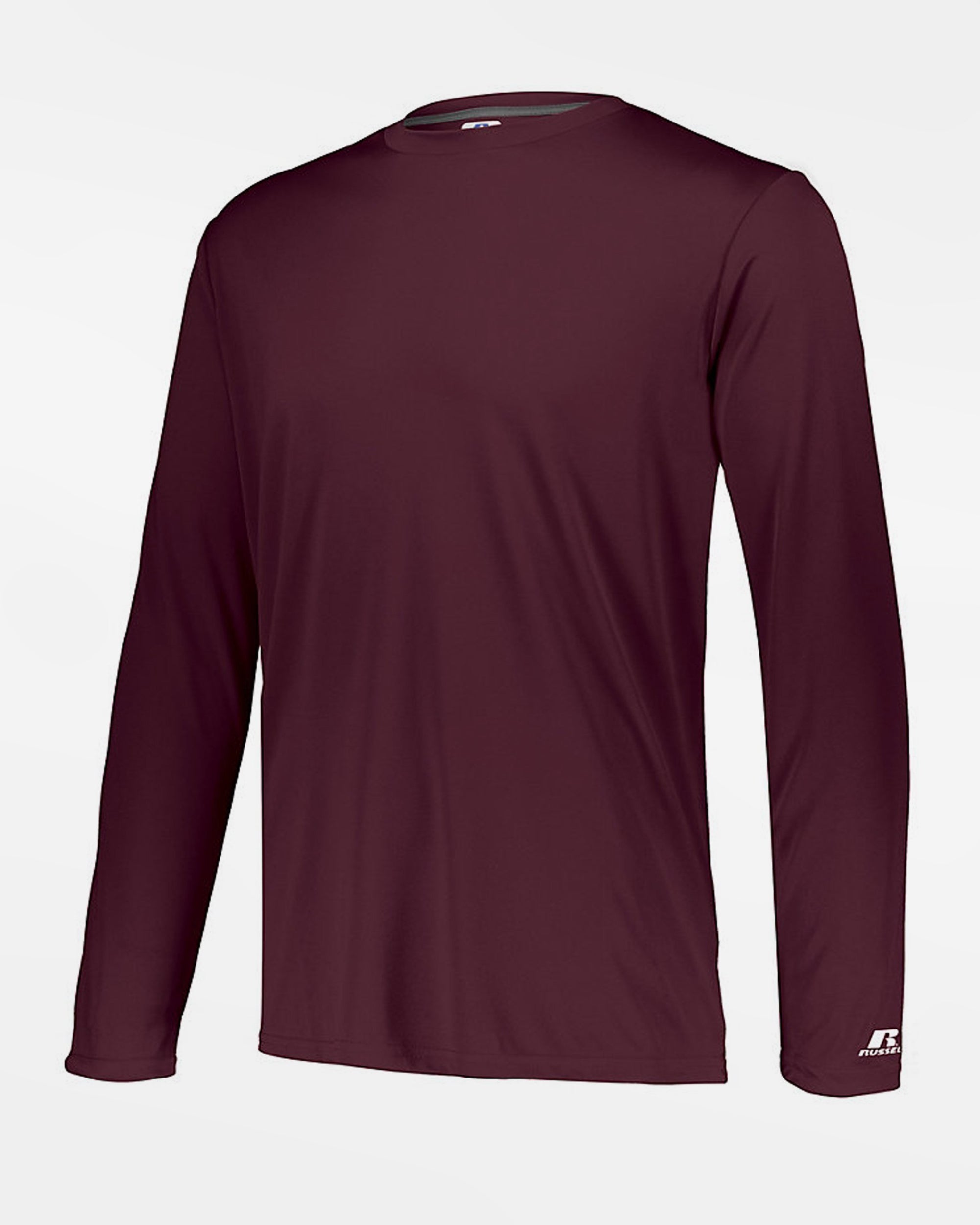 Russell Athletic Stretch-Performance Longsleeve Shirt, maroon rot-DIAMOND PRIDE
