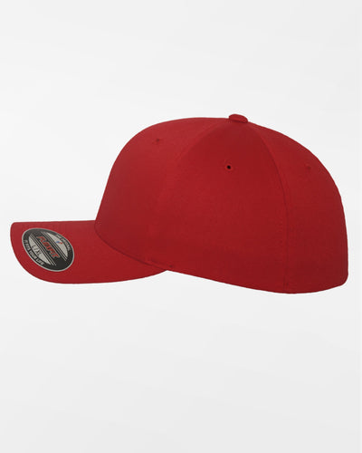 Yupoong Flexfit Combed Wool Cap, rot-DIAMOND PRIDE