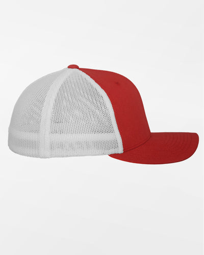 Yupoong Flexfit Mesh Trucker Cap, weiss-rot-DIAMOND PRIDE