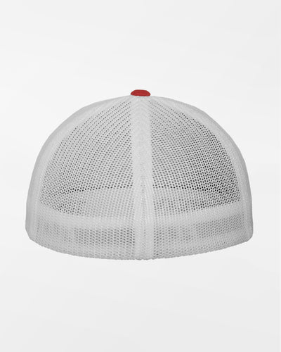 Yupoong Flexfit Mesh Trucker Cap, weiss-rot-DIAMOND PRIDE