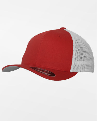 Yupoong Flexfit Mesh Trucker Cap, weiss-rot-DIAMOND PRIDE